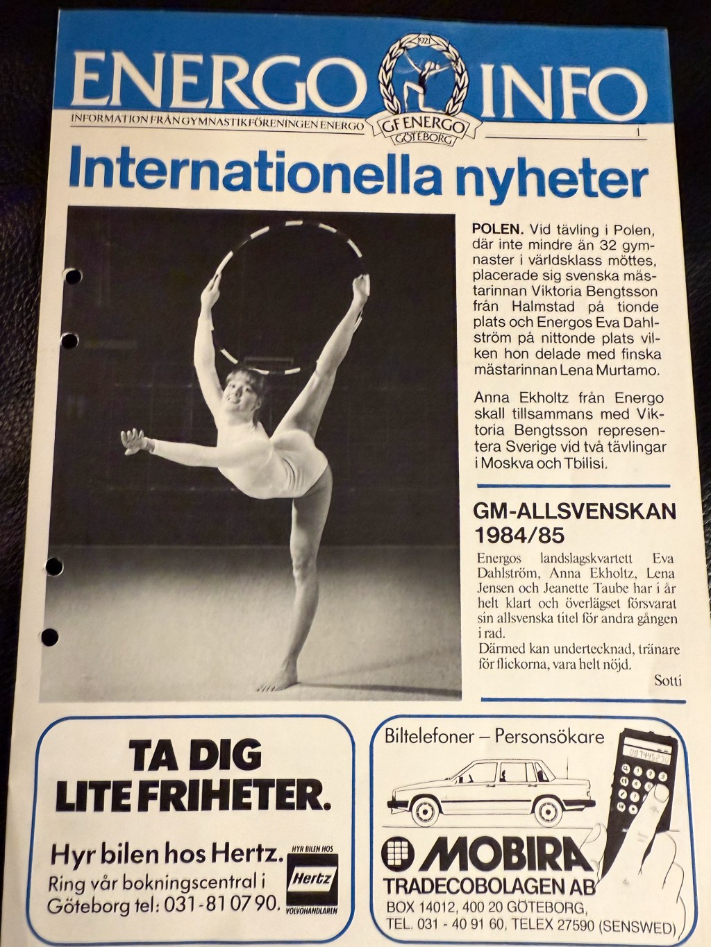 Nostalgi: Året var 1985 och klubbtidningen hade nypremiär